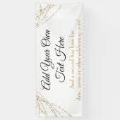 Banderoles Chaînes lumineuses Glittery Gold Ajouter votre pro (Vertical)