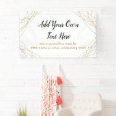 Banderoles Chaînes lumineuses Glittery Gold Ajouter votre pro (En situation)