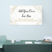 Banderoles Chaînes lumineuses Glittery Gold Ajouter votre pro (Salon professionnel)