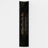 Banderoles Chaînes lumineuses Glittery Gold Ajouter votre pro (Vertical)