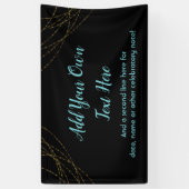 Banderoles Chaînes lumineuses Glittery Gold Ajouter votre pro (Vertical)