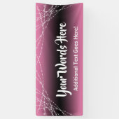 Banderoles Chaînes lumineuses Ombre Rose Ajouter Votre Propre (Vertical)