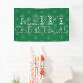 Banderoles Chalk Snowflake Motif (En situation)