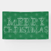 Banderoles Chalk Snowflake Motif (Horizontal)