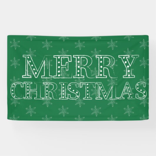 Banderoles Chalk Snowflake Motif (Horizontal)