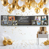 Banderoles Chalkboard Modern Script 10 Photo Graduation Party