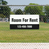 Banderoles Chambre à louer Modèle noir et blanc (Insitu)