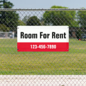 Banderoles Chambre à louer Rouge noir et blanc Modèle (Insitu)