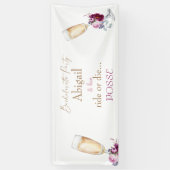 Banderoles Champagne Bride Ride ou Die Posse Bachelorette (Vertical)