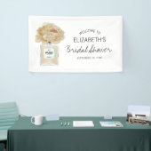 Banderoles Champagne Peonies Fête des mariées Florale Bienven (Salon professionnel)