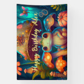 Banderoles Champignons de grenouille mignon magiques (Verticale)