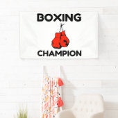 BANDEROLES CHAMPION DE BOXING (En situation)