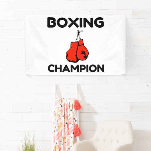 BANDEROLES CHAMPION DE BOXING (En situation)