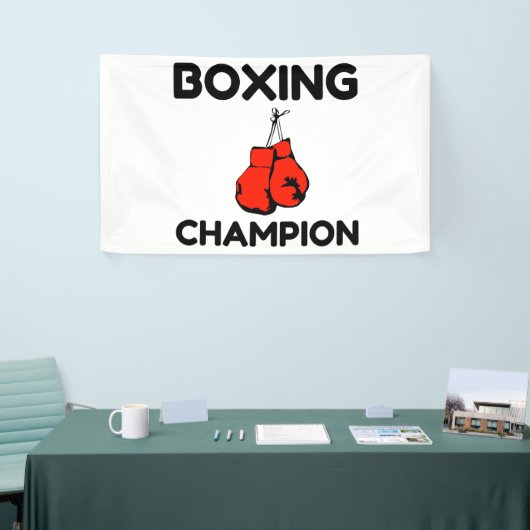 BANDEROLES CHAMPION DE BOXING (Salon professionnel)