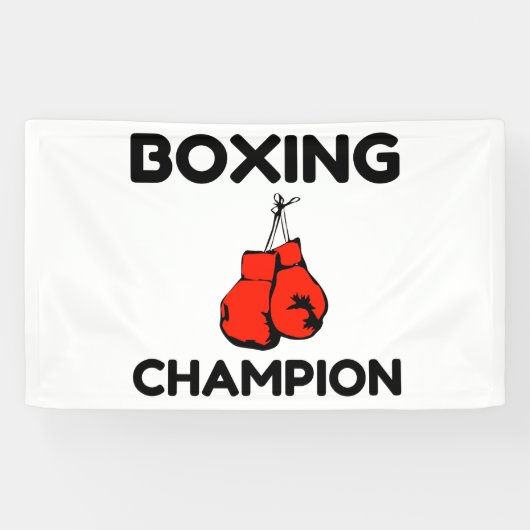 BANDEROLES CHAMPION DE BOXING (Horizontal)
