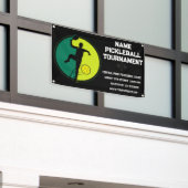 Banderoles Championnat de basket-ball sur mesure noir (Bâtiment extérieur)