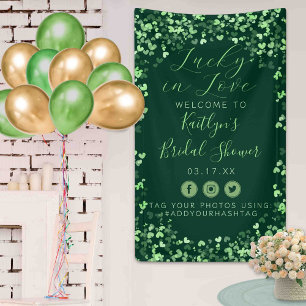 Banderoles Chanceux en amour Bridal Shower Saint-Patrick