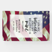 Banderoles Chanson de Solomon Bible USA Drapeau Mariage patri (Horizontal)