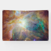 Banderoles Chaos au coeur du composite Spitzer Hubble Orion (Horizontal)