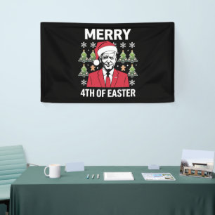 Banderoles Chapeau de Noël de Joe Biden Santa Merry 4ème de P