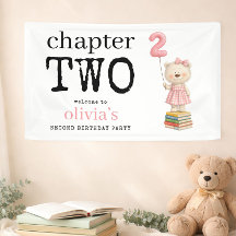 Chapter Two Bear Books Girl Welcome 2nd Birthday
