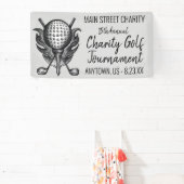 Banderoles Charity Golf Tournoi Ball Tee Clubs Course (Insitu)