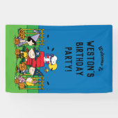 Banderoles Charlie Brown et Gang Halloween fête d'anniversair (Horizontal)