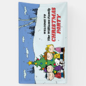 Banderoles Charlie Brown et la fête de Noël des amis (Vertical)