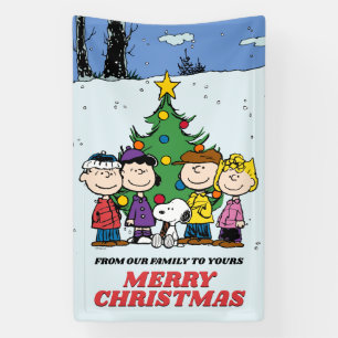 Banderoles Charlie Brown et ses amis Noël