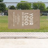 Banderoles Charme Rustique Kraft Papier (En situation)