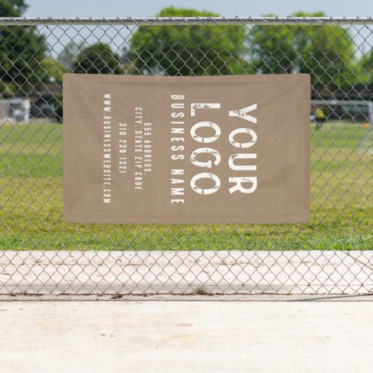 Banderoles Charme Rustique Kraft Papier (En situation)