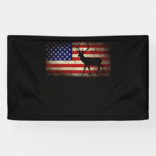 Banderoles Chasse aux cerfs Drapeau américain USA Fier chass