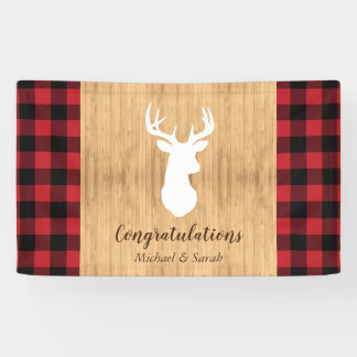Banderoles Chasse aux cerfs Lodge Baby shower Antlers