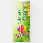 Banderoles Chasse aux oeufs de lapin de Pâques Oeuf de Pâques (Vertical)