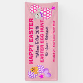 Banderoles Chasse aux oeufs de Pâques Enfants mignonnes (Vertical)