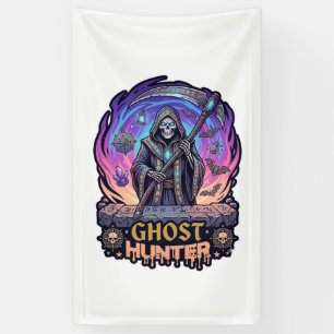 Banderoles Chasseur de fantômes Faucheur Squelette Faux Fl Pu