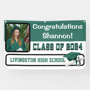 Banderoles Chasseur Vert & Blanc Vinyl Graduation