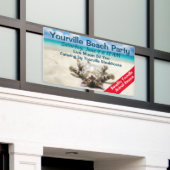 Banderoles Chat bronzage à la plage (Bâtiment extérieur)