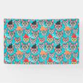 Banderoles Chat dans le casquette (Horizontal)