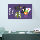 Banderoles Chat de Cute Halloween, bat, mummy et ghost (Salon professionnel)