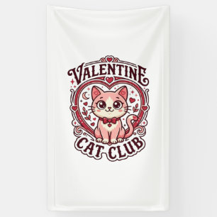 Banderoles Chat de la Saint-Valentin Dessin drôle pour amateu