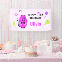 Chat lilas d'anniversaire