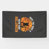 Banderoles Chat Noir Halloween Incroyable (Horizontal)
