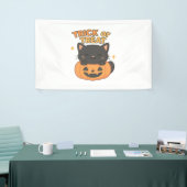 Banderoles Chat noir mignon en Citrouille - Trick ou Treat Ka (Salon professionnel)