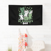 Banderoles Chat St Patrick's Day Drôle Catrick's Day (En situation)