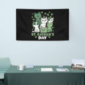 Banderoles Chat St Patrick's Day Drôle Catrick's Day (Salon professionnel)