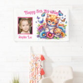 Banderoles Chatons, Papillons, Fleurs & Photo (En situation)