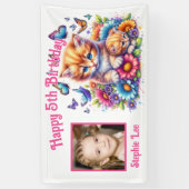 Banderoles Chatons, Papillons, Fleurs & Photo (Vertical)