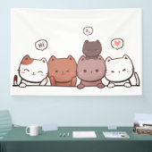 Banderoles Chats, Animaux, Amusants (Salon professionnel)