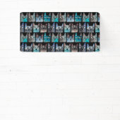 Banderoles Chats bleus (Insitu)